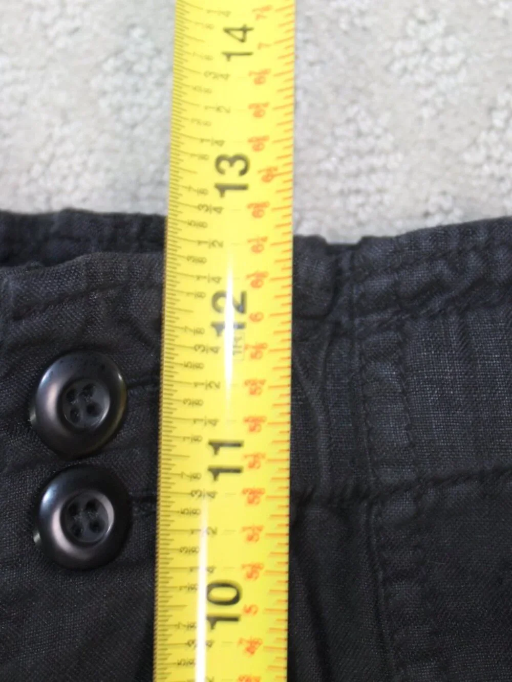 Joie Size S 100% Linen Black Elastic Waist Elastic Ankle Pants
